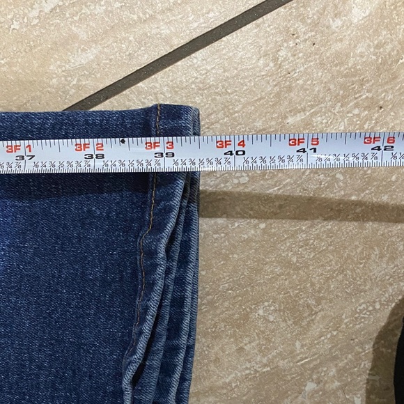 Stylish Dark Blue Flare Jeans - Picture 5 of 6